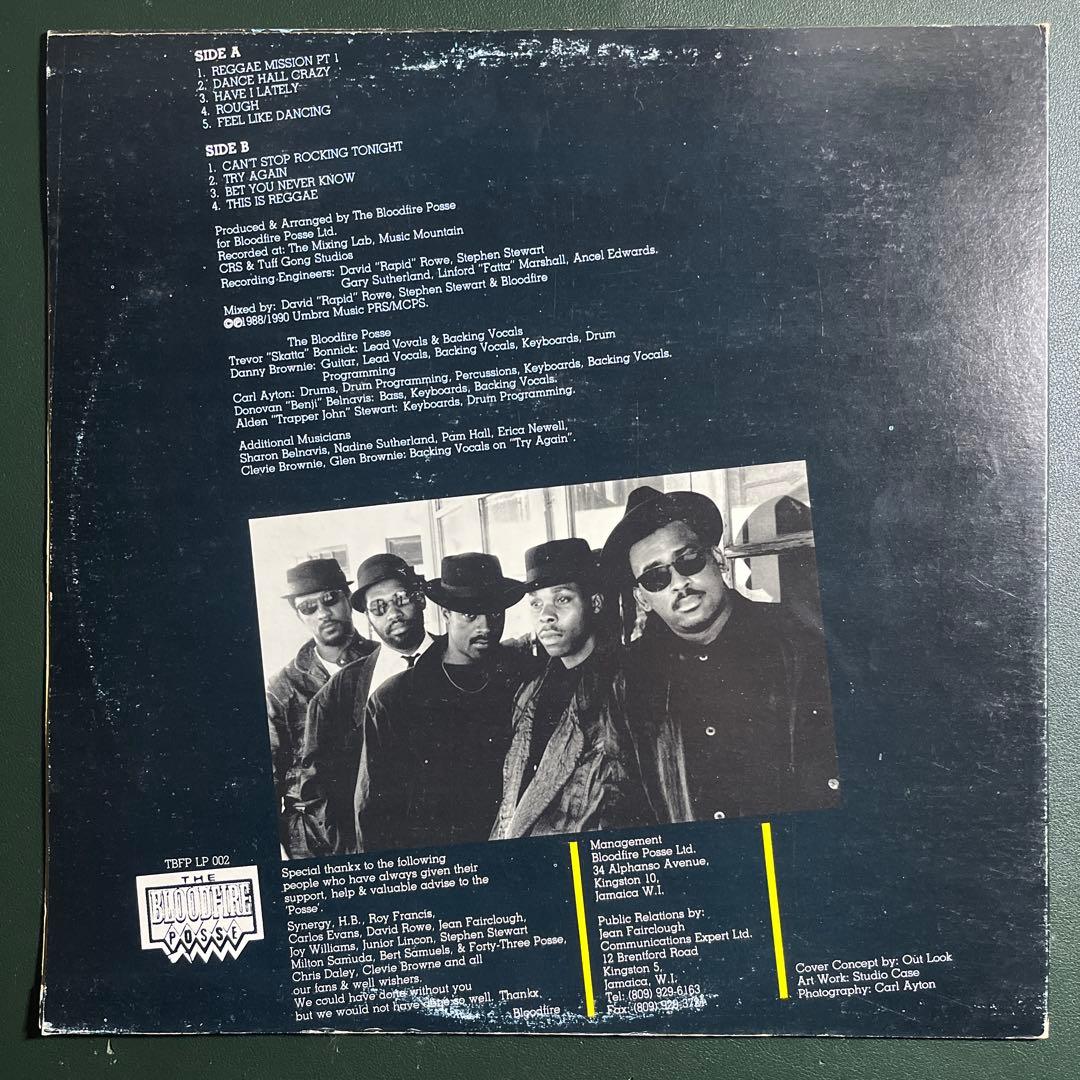 The Bloodfire Posse - Rough LP 1990 Jamaica Reggae Dancehall Vinyl Record