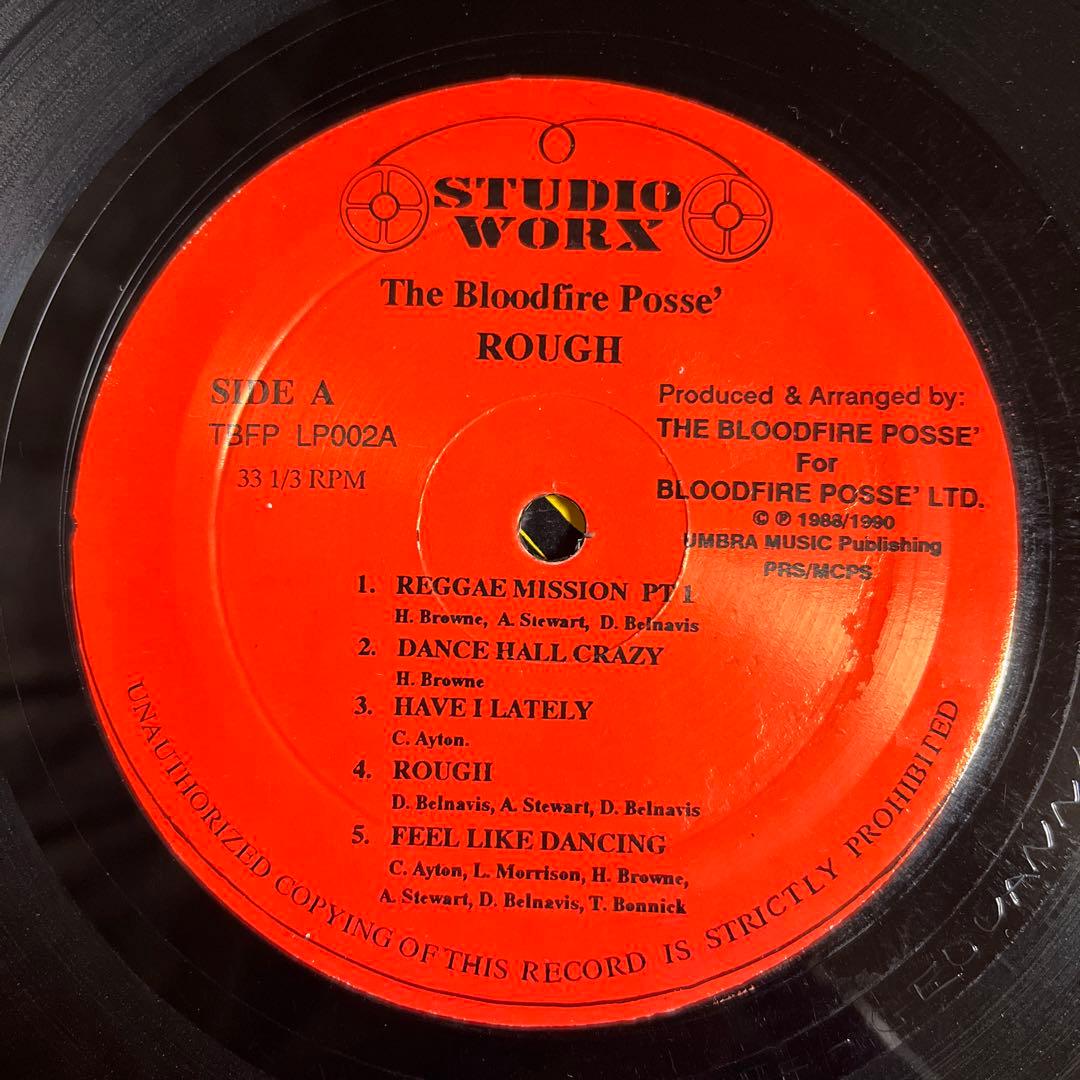 The Bloodfire Posse - Rough LP 1990 Jamaica Reggae Dancehall Vinyl Record