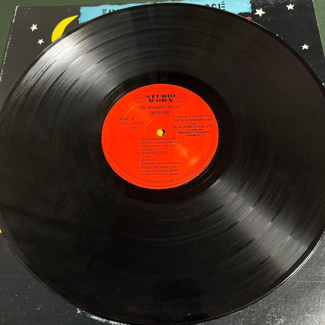 The Bloodfire Posse - Rough LP 1990 Jamaica Reggae Dancehall Vinyl Record