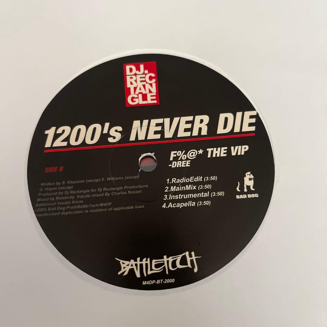 DJ Rectangle - 1200's Never Die 12" Vinyl EP Eminem Hot Karl Dree Hip Hop