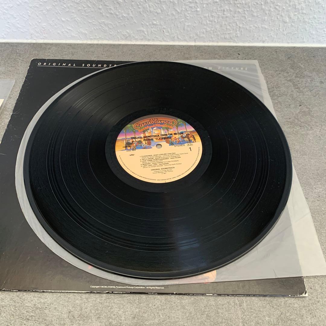 Flashdance Original Soundtrack LP Japan Vinyl Record with Obi and Insert
