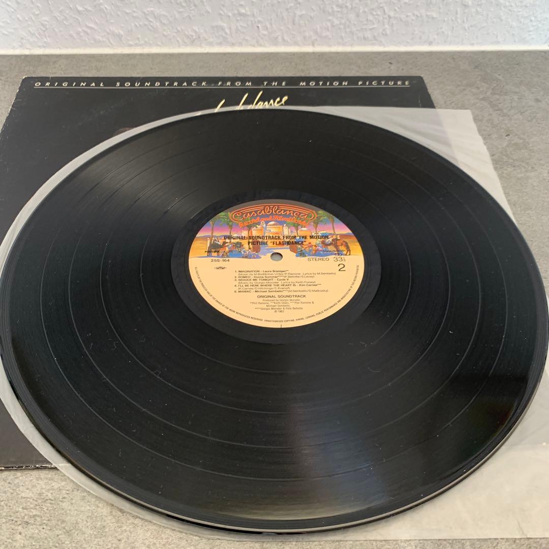 Flashdance Original Soundtrack LP Japan Vinyl Record with Obi and Insert