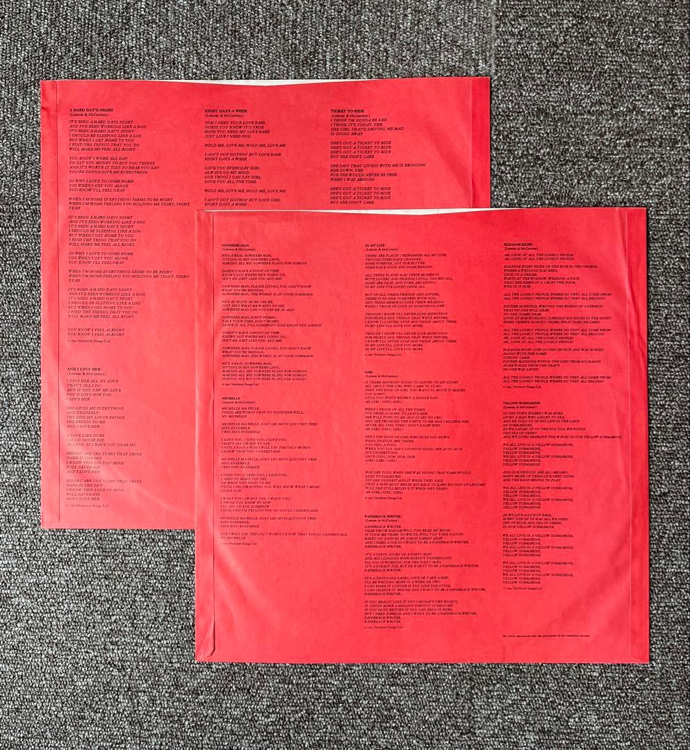 The Beatles 1962-1966 2LP Red Vinyl Japan Pressing EAP-9032B With Obi
