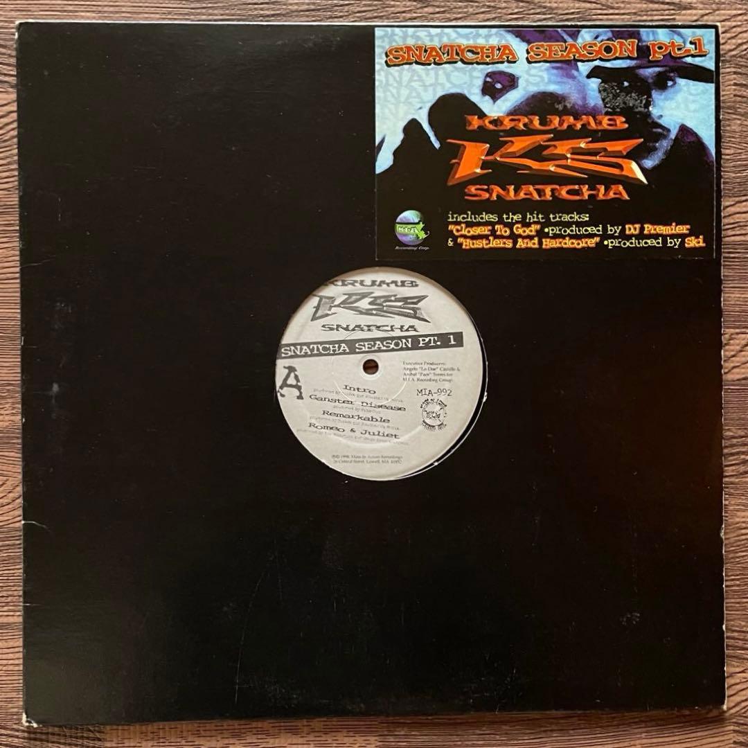 Krumb Snatcha - Snatcha Season Pt. 1 LP 1998 Hip Hop Vinyl Original Pressing