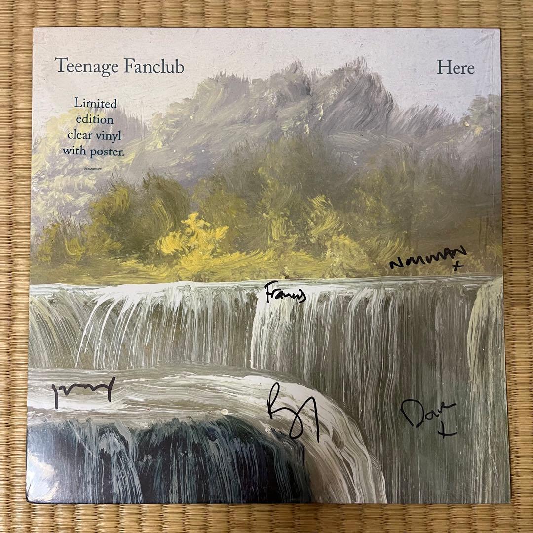 Teenage Fanclub - Here - Signed LP - Clear Vinyl - Limited Edition - Poster Inc