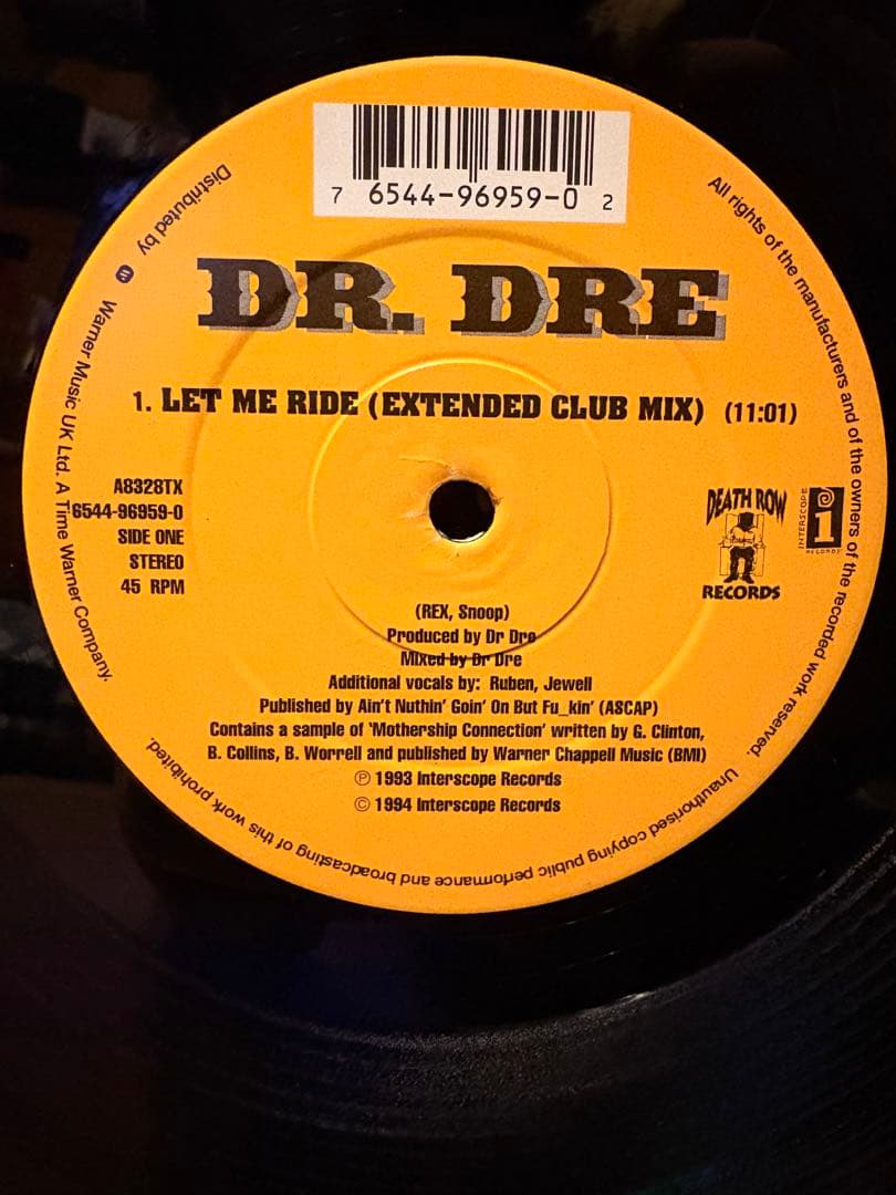 Dr. Dre - Nuthin' But A "G" Thang / Let Me Ride 12" Vinyl UK Pressing