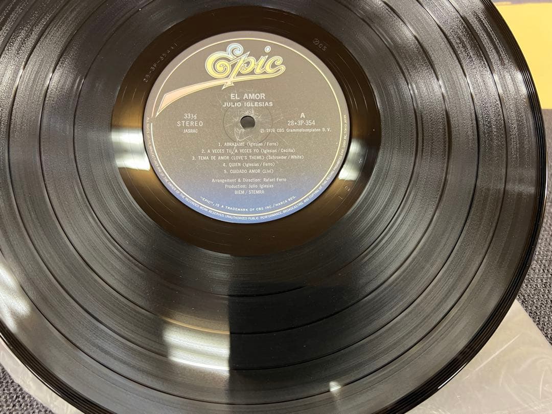 Julio Iglesias - El Amor LP Japan Pressing 1978 Vinyl Record w/ Obi & Insert