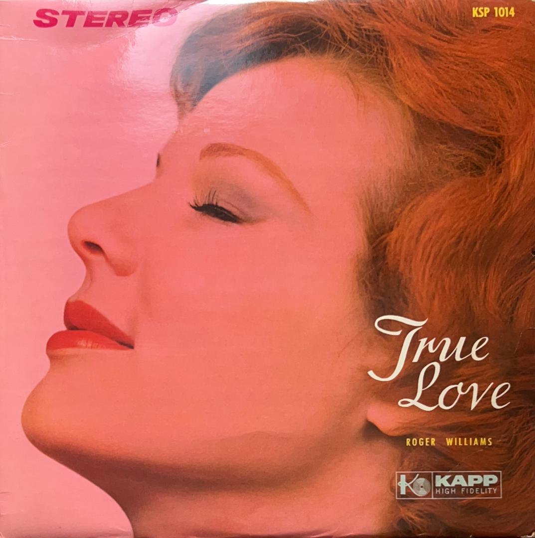 Roger Williams True Love LP Red Vinyl Japan KSP 1014 Kapp Romantic Piano