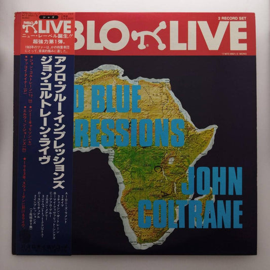 John Coltrane - Afro Blue Impressions 2LP Japan Vinyl Jazz Live w/ Obi
