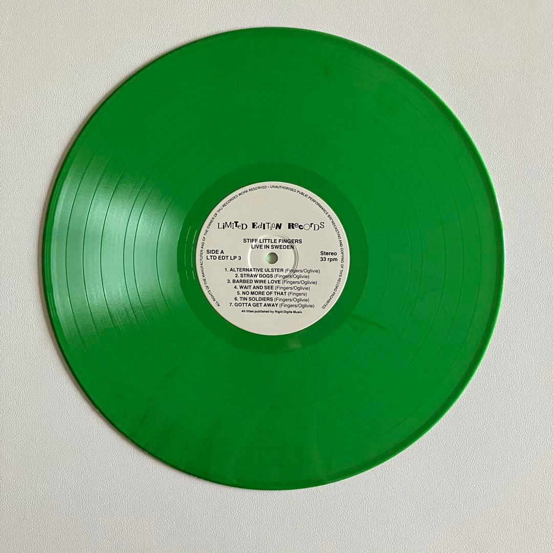 Stiff Little Fingers - Live In Sweden LP Limited Edition Green Vinyl Punk