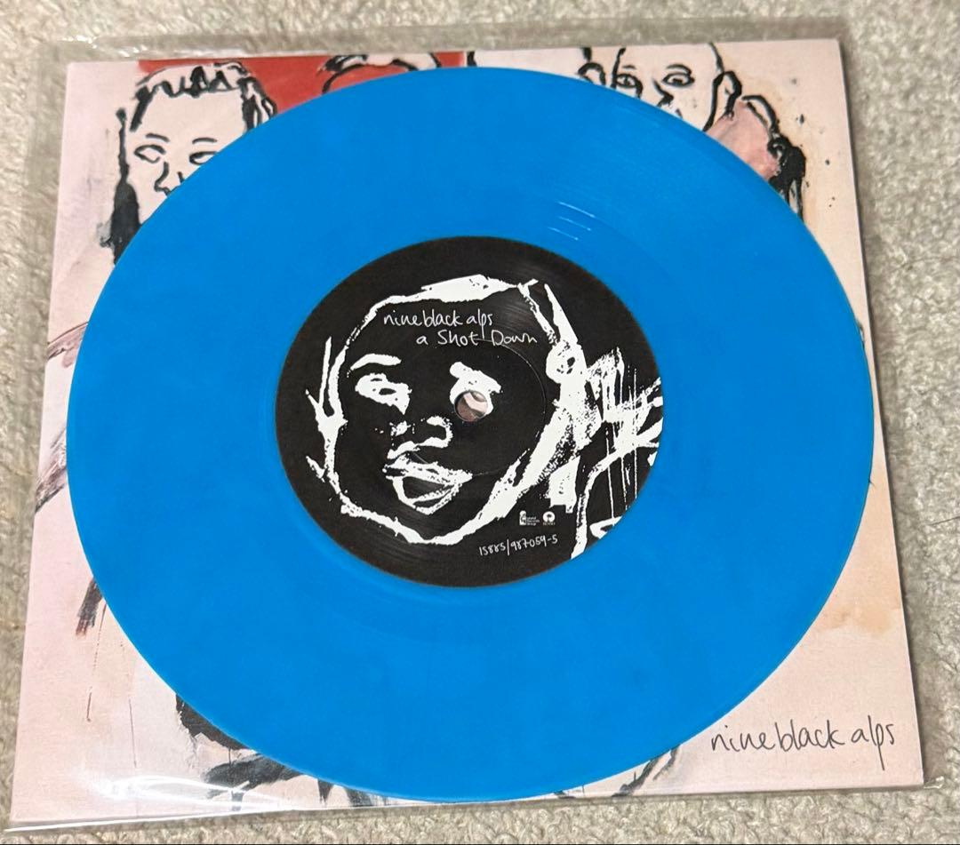 Nine Black Alps A Shot Down Blue Vinyl Signed Used Record | Japansoundstore