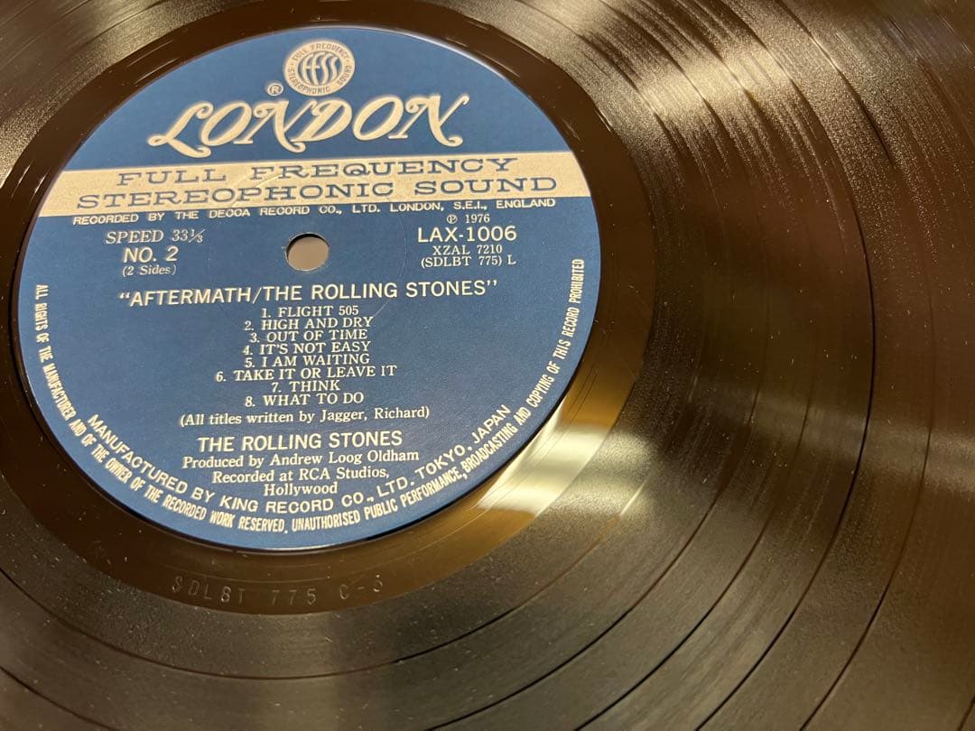 The Rolling Stones - Aftermath LP 1976 Japan Pressing London LAX-1006 Classic Ro
