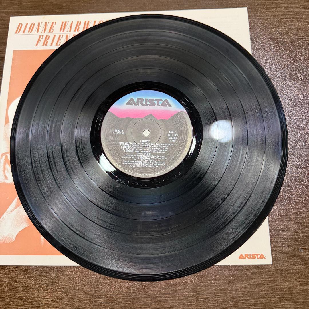 Dionne Warwick Friends Vinyl LP Japan 1985 Arista 28RS-9 With Obi Insert
