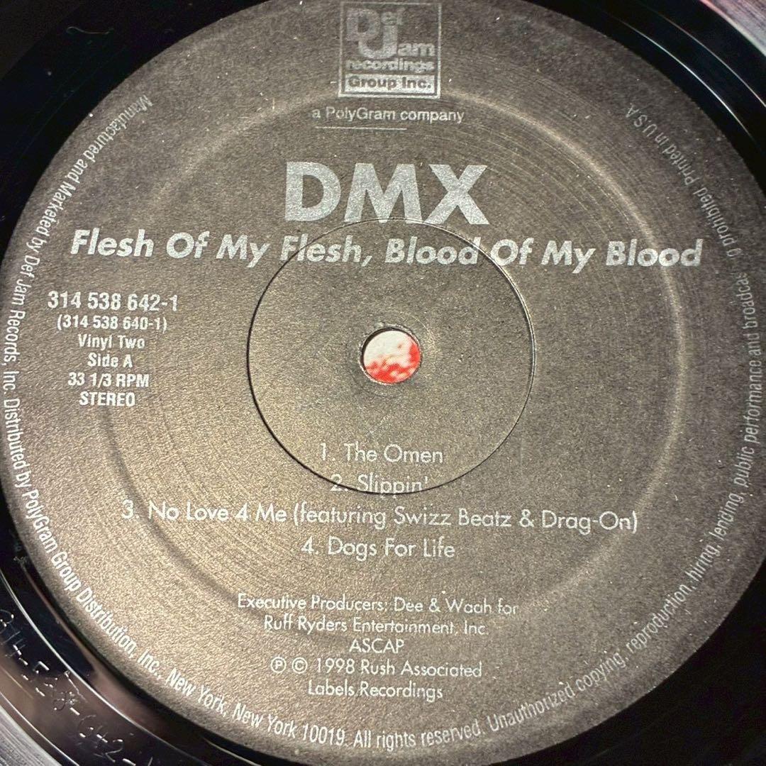 DMX Flesh Of My Flesh, Blood Of My Blood 2LP 1998 Def Jam Classic Hip Hop Vinyl