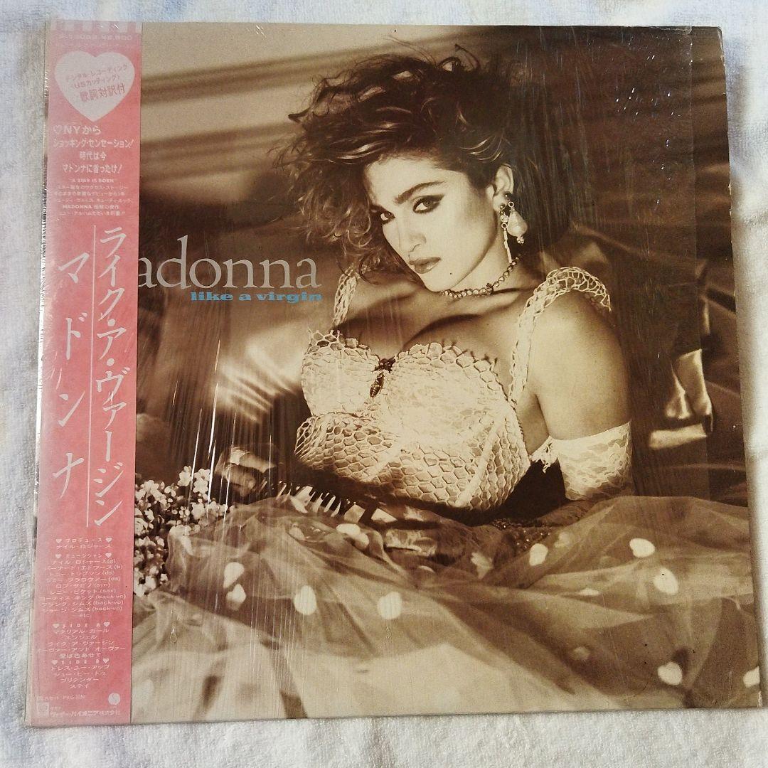 Madonna Like A Virgin Vinyl LP Japan Obi Insert Shrink Wrap P-13033