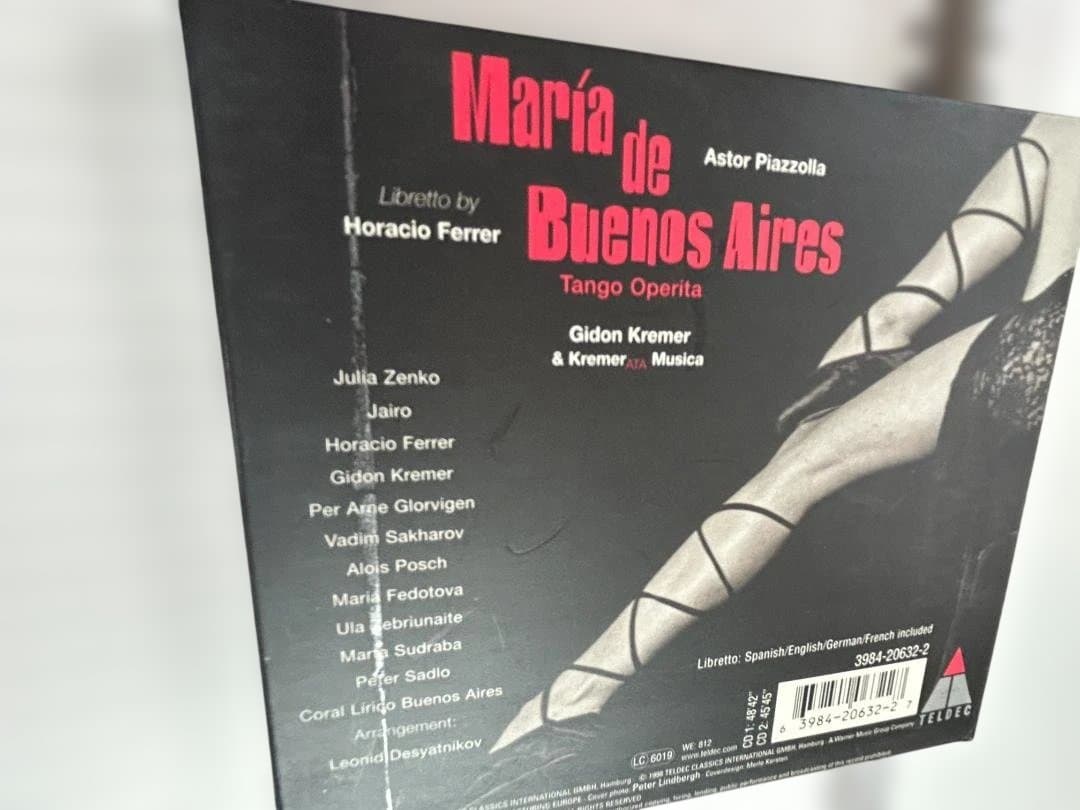 Astor Piazzolla Maria De Buenos Aires 2CD Set Gidon Kremer Kremerata Musica