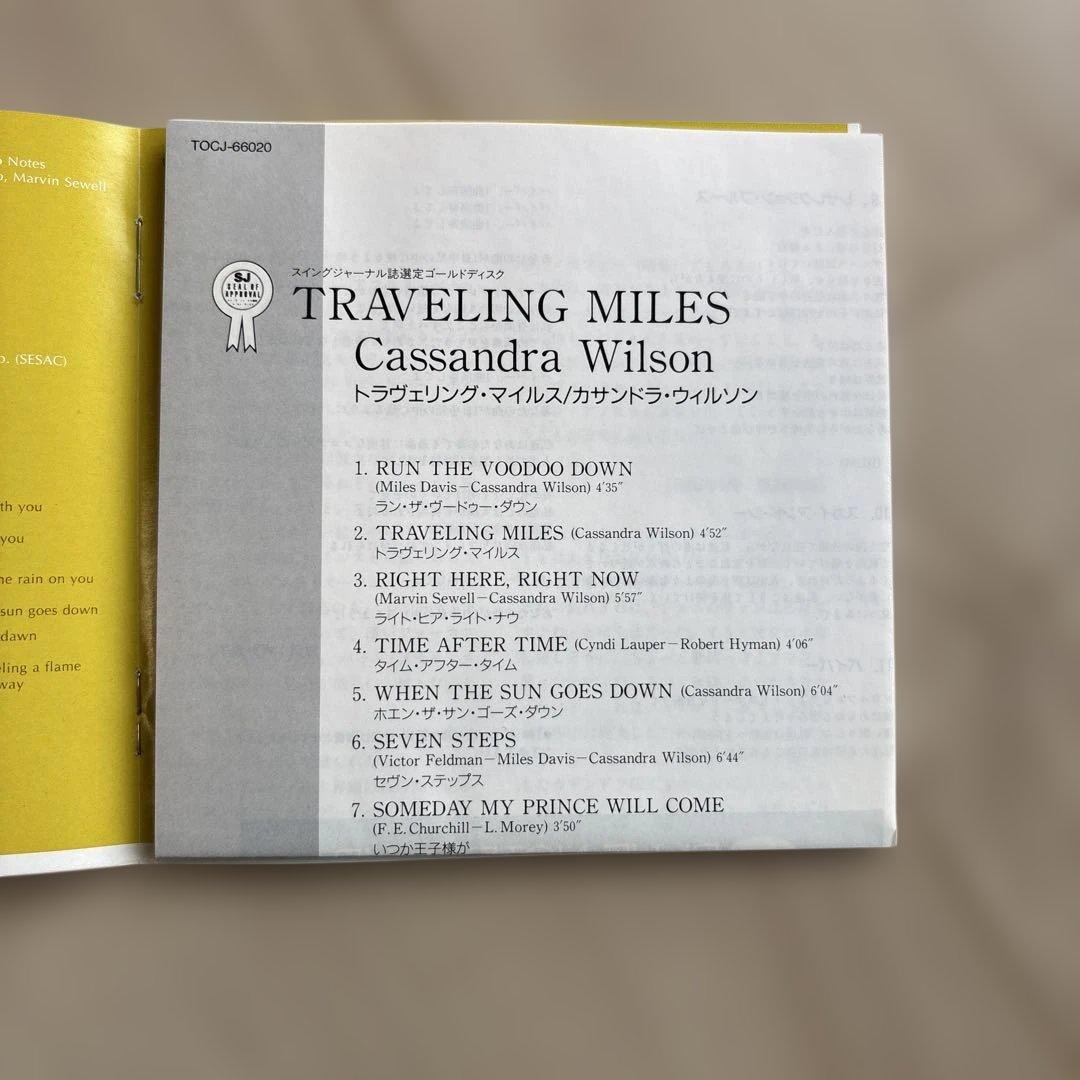 Cassandra Wilson Traveling Miles CD Japan Press Blue Note 1999 TOCJ-66020