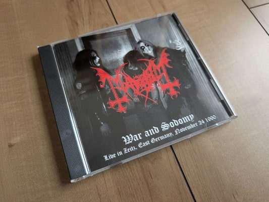 Mayhem - War and Sodomy CD Limited Edition 333 Copies Live in Zeitz Black Metal