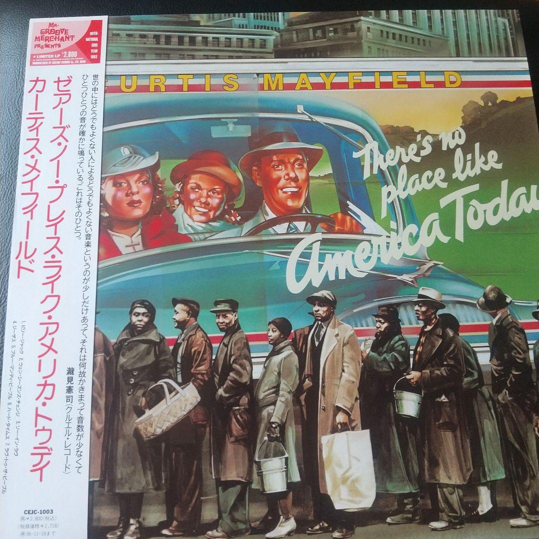 Curtis Mayfield - There's No Place Like America Today LP Vinyl Japan OBI Rare