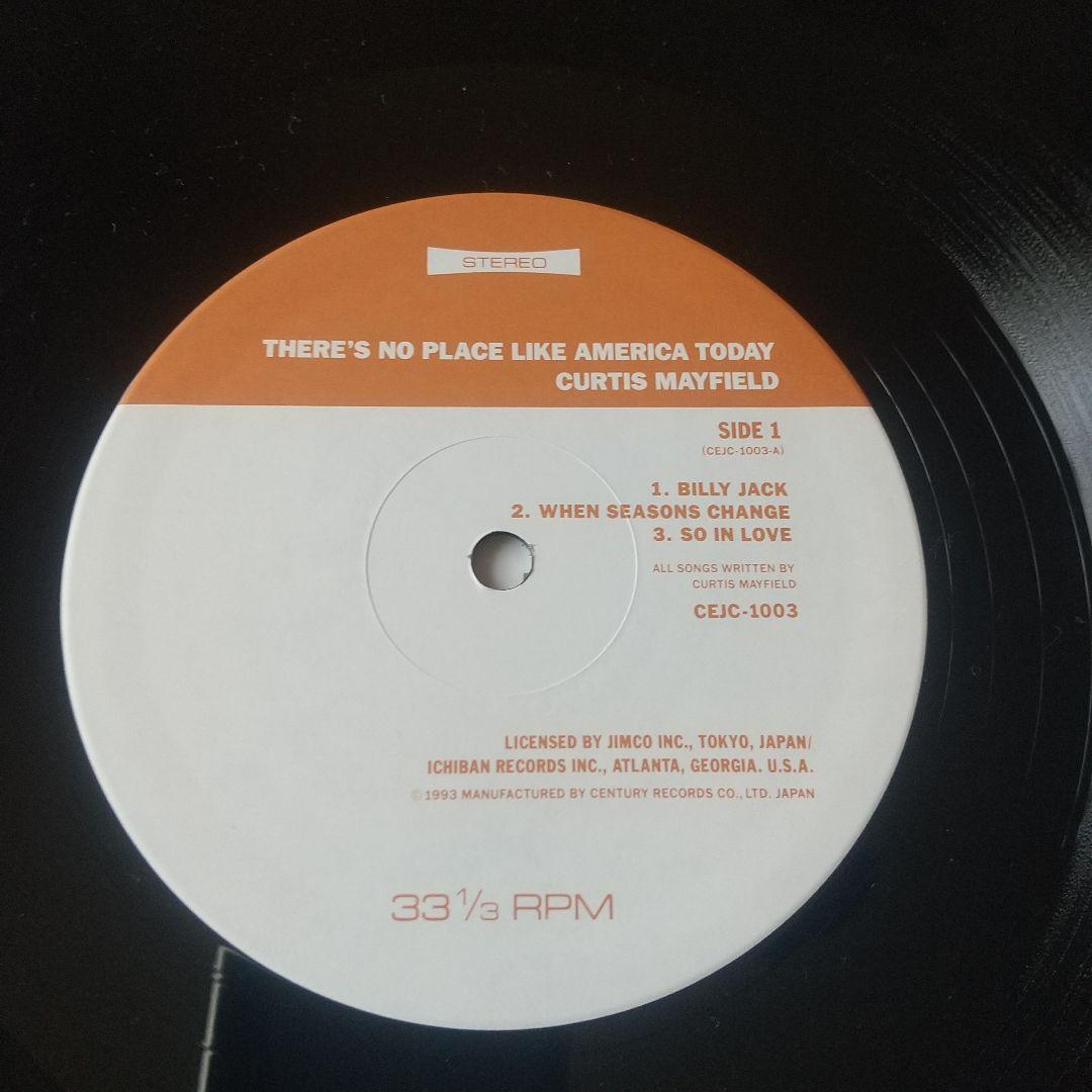 Curtis Mayfield - There's No Place Like America Today LP Vinyl Japan OBI Rare