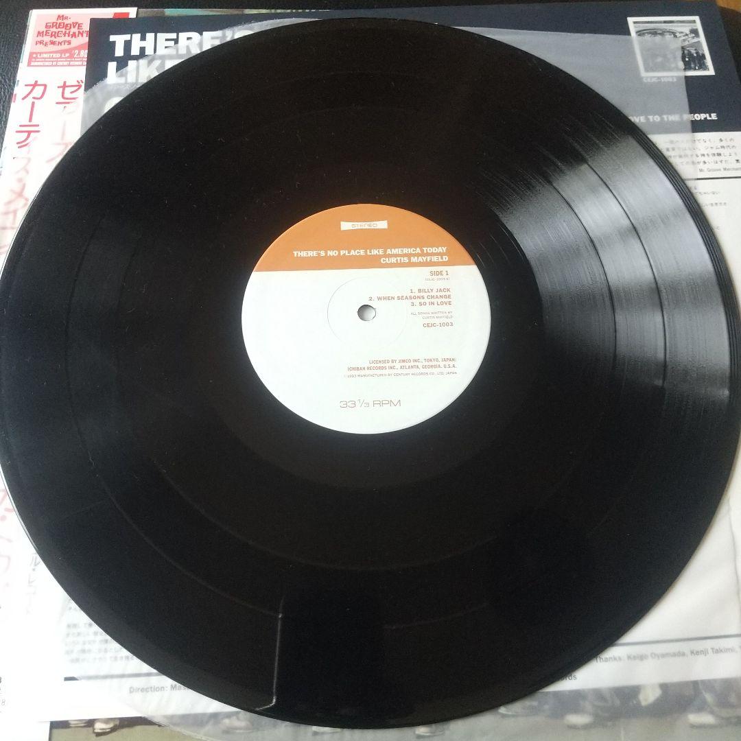 Curtis Mayfield - There's No Place Like America Today LP Vinyl Japan OBI Rare