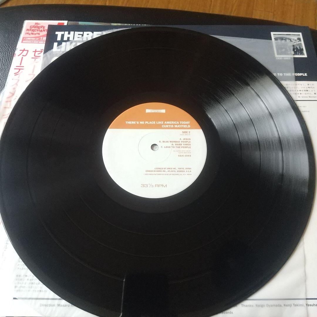 Curtis Mayfield - There's No Place Like America Today LP Vinyl Japan OBI Rare