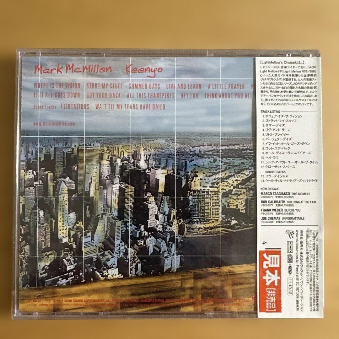 Mark McMillen - Keenyo CD Japan Press with OBI Promo Copy VSCD-3531