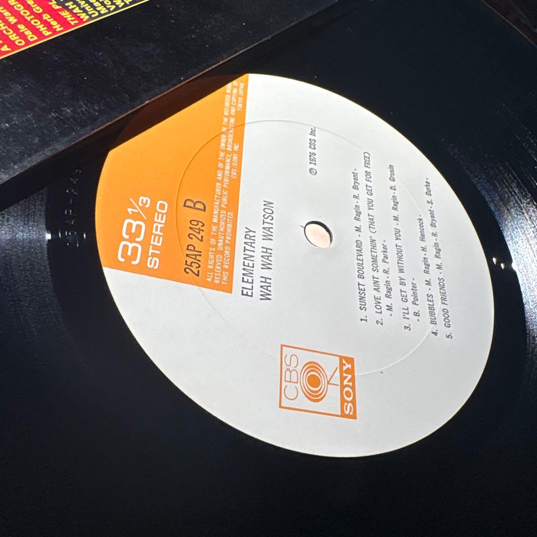 Wah Wah Watson - Elementary LP 1976 Japan Jazz Funk Herbie Hancock Obi Included