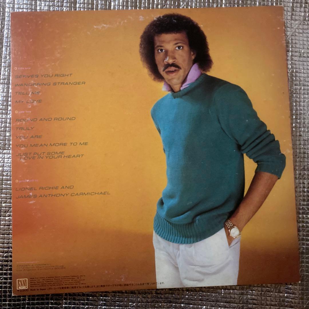 Lionel Richie Self-Titled 1982 Japan LP Vinyl Record w/ OBI Soul R&B Motown