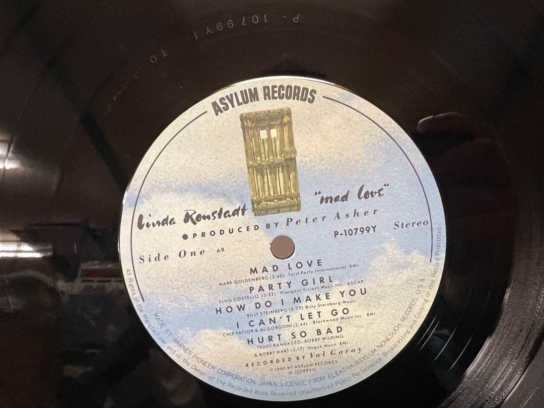 Linda Ronstadt - Mad Love LP 1980 Japan Pressing w/ Obi & Insert New Wave Rock