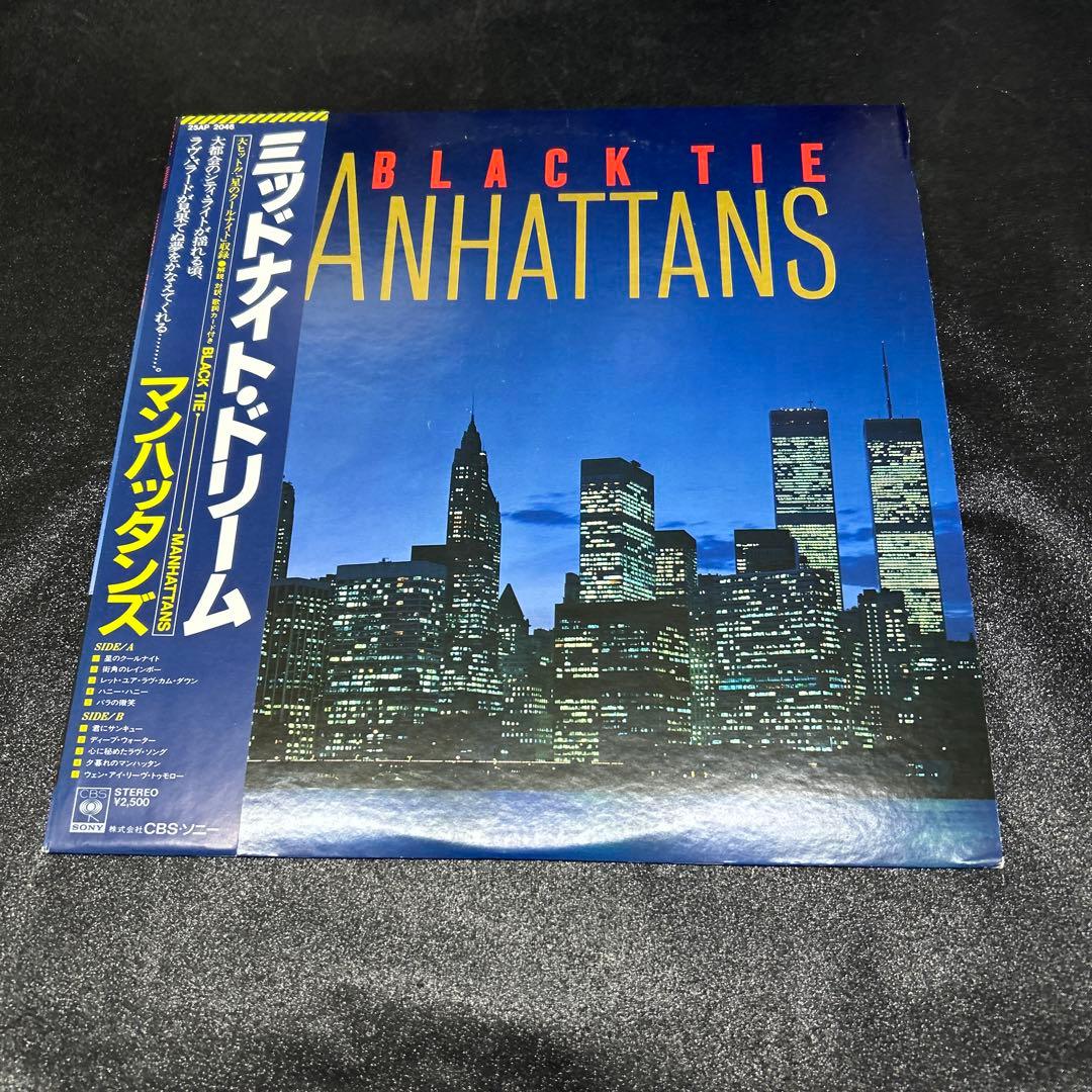 The Manhattans Black Tie Vinyl LP 1981 Japan 25AP 2046 Soul R&B With Obi