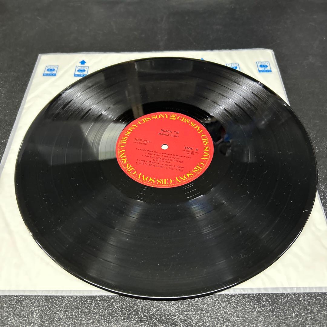 The Manhattans Black Tie Vinyl LP 1981 Japan 25AP 2046 Soul R&B With Obi