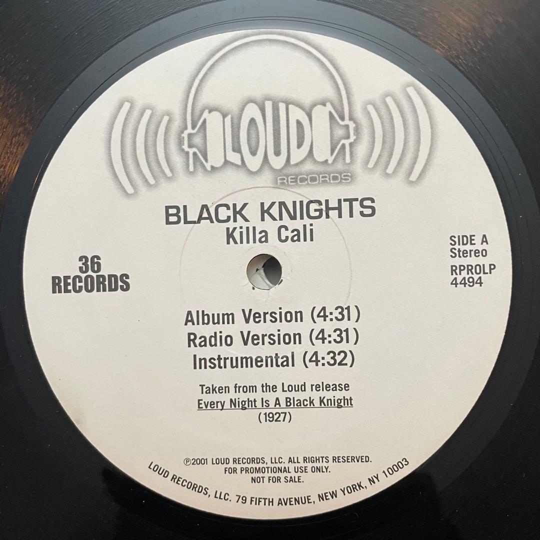 Black Knights Killa Cali 12" Vinyl Loud Records 2001 Promo Hip Hop US Pressing