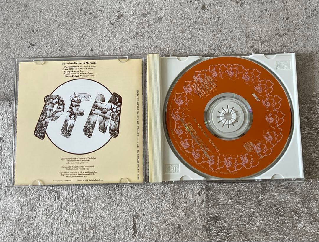 Premiata Forneria Marconi Photos of Ghosts CD Japan Press King Records KICP 88