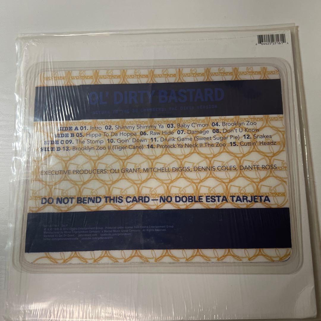 Ol' Dirty Bastard Return To The 36 Chambers 2LP Get On Down Reissue Hip Hop