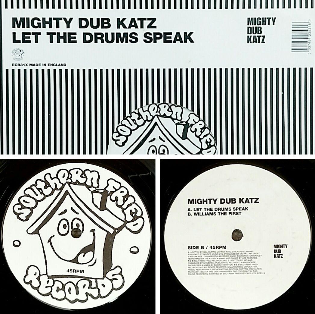 Mighty Dub Katz - Let The Drums Speak 12" Vinyl Southern Fried Records UK House