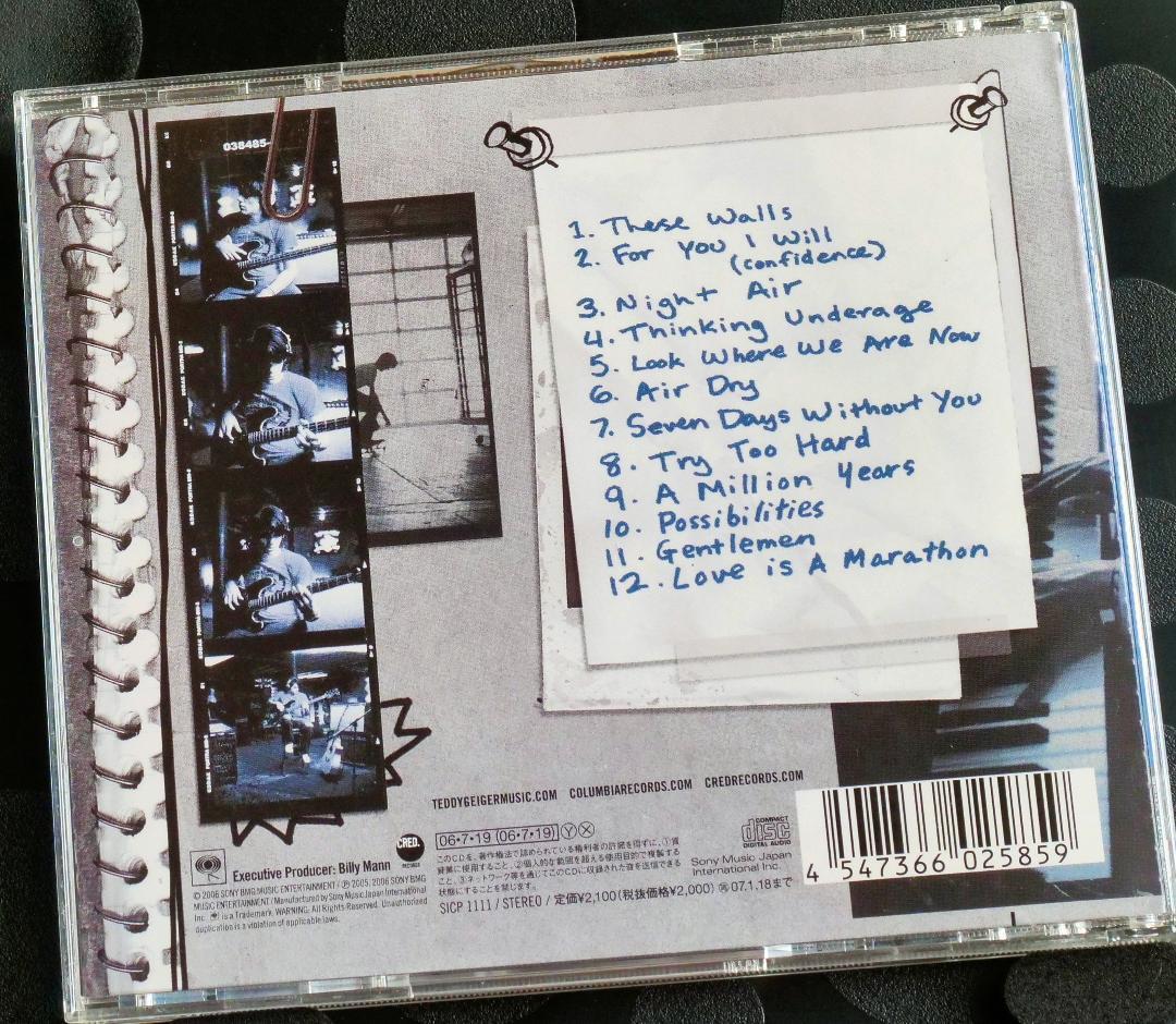 Teddy Geiger - Underage Thinking CD Japan Press SICP-1111 with Bonus Tracks