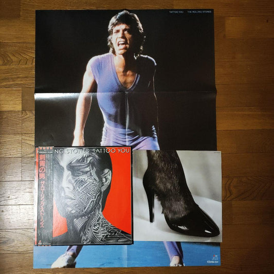The Rolling Stones - Tattoo You Vinyl LP Japan Original Pressing w/ Poster OBI
