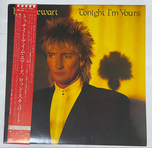 Rod Stewart Tonight I'm Yours LP Japan Vinyl Record with Obi Strip