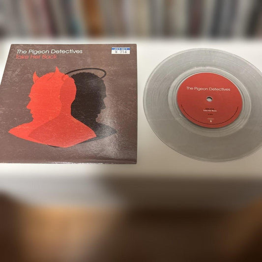 The Pigeon Detectives - Take Her Back 7" Clear Vinyl Record UK Indie Rock