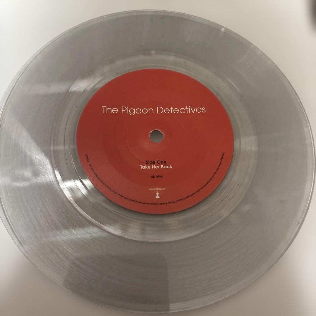 The Pigeon Detectives - Take Her Back 7" Clear Vinyl Record UK Indie Rock