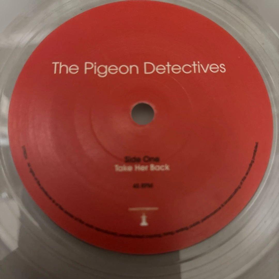 The Pigeon Detectives - Take Her Back 7" Clear Vinyl Record UK Indie Rock