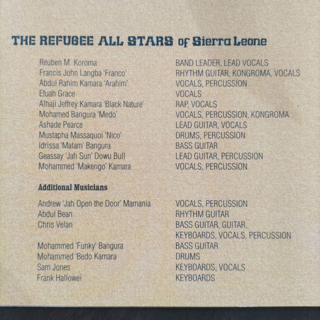 The Refugee All Stars of Sierra Leone CD Japan Press with OBI Limited Edition