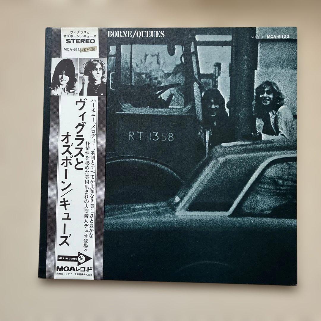 Vigrass & Osborne - Queues Vinyl LP Japan Pressing w/ Obi Strip
