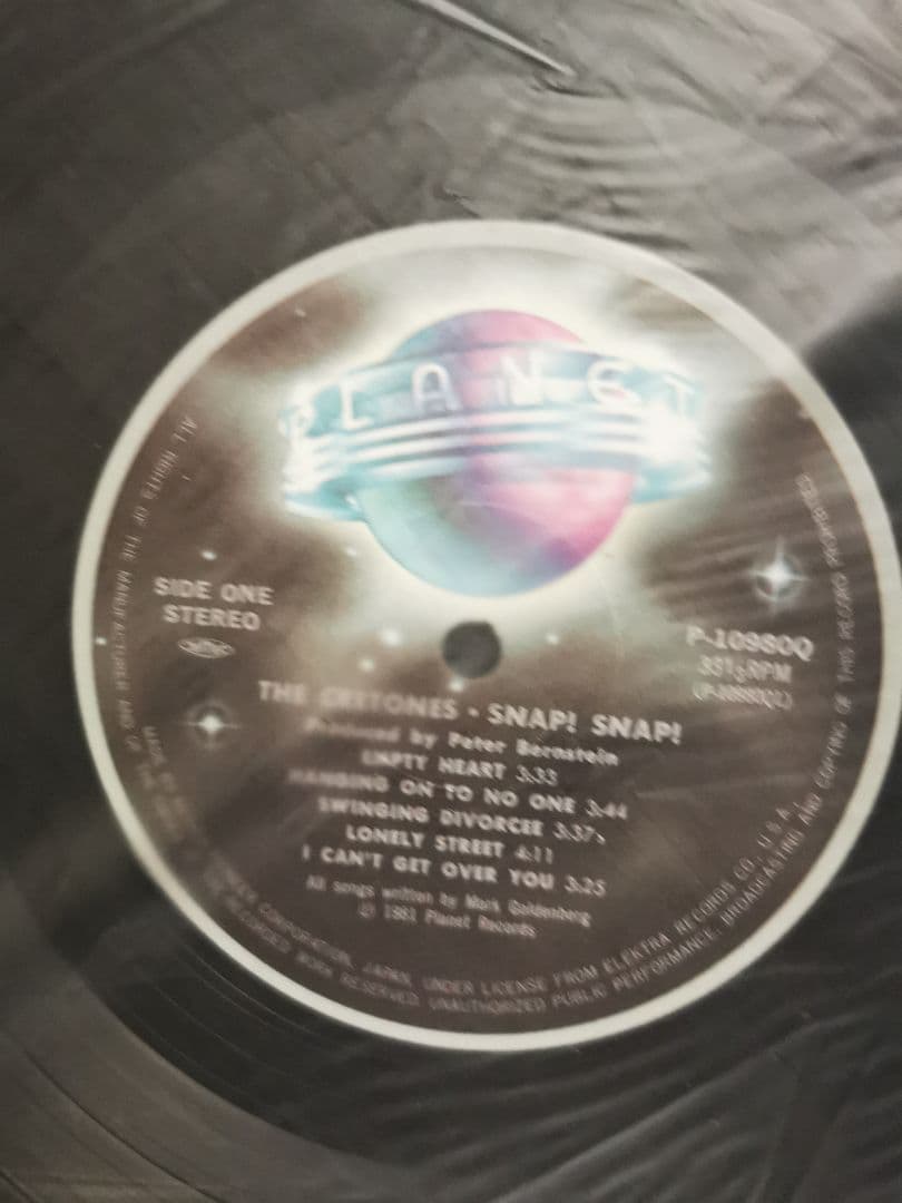 The Cretones Snap! Snap! LP Vinyl 1981 Japan P-10980Q Obi New Wave Power Pop