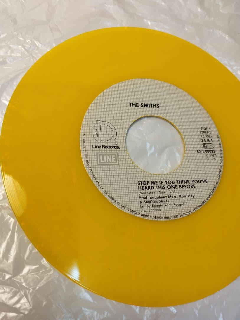 The Smiths Stop Me... Germany 7" Vinyl Yellow Near Mint Condition | Japansoundstore