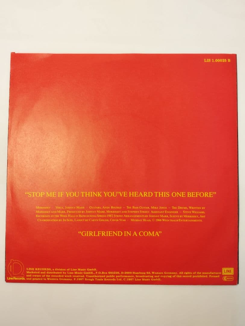 The Smiths Stop Me... Germany 7" Vinyl Yellow Near Mint Condition | Japansoundstore