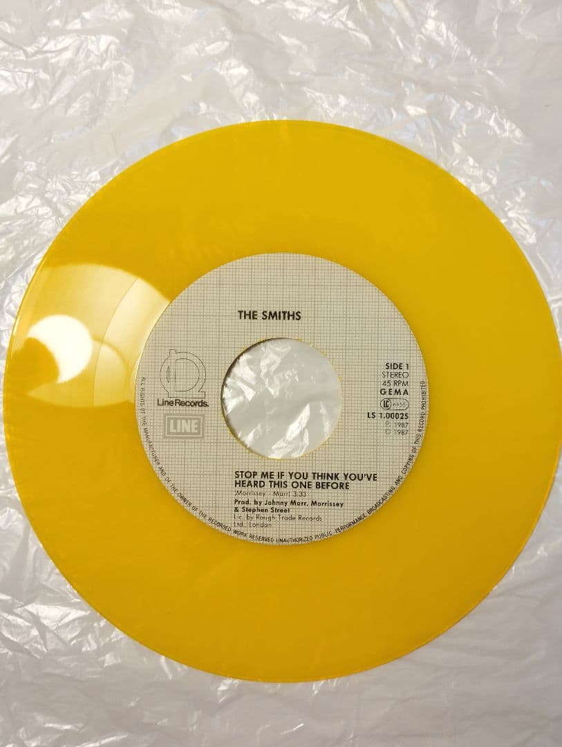The Smiths Stop Me... Germany 7" Vinyl Yellow Near Mint Condition | Japansoundstore