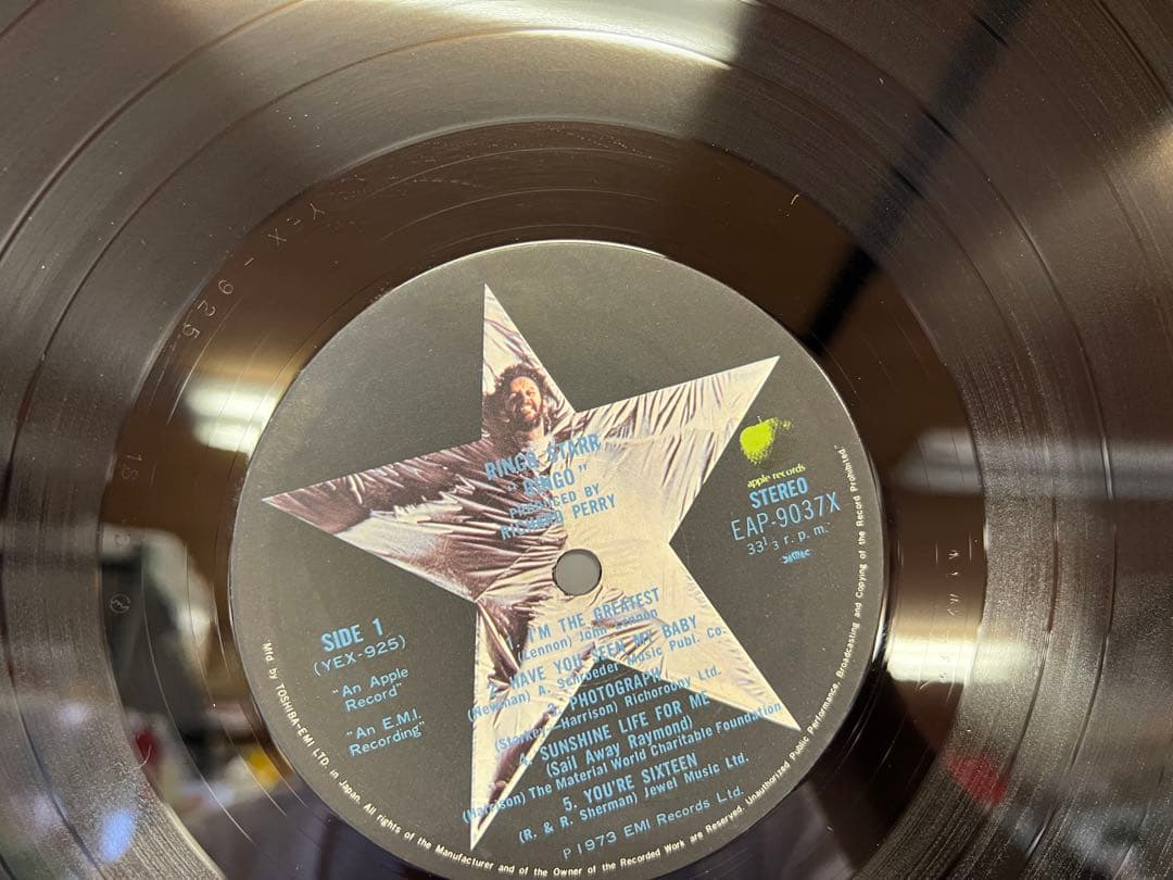 Ringo Starr - Ringo LP 1973 Japan Apple EAP-9037X 1S/1S Matrix W/ Obi Booklet
