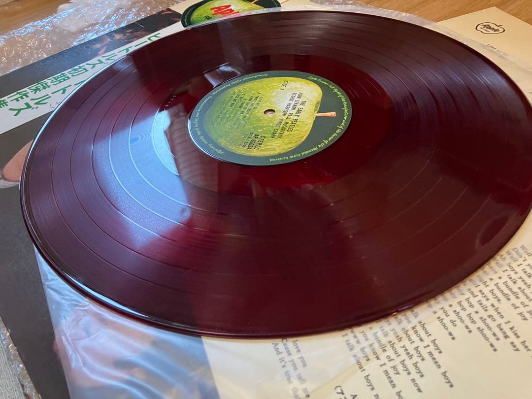 The Beatles - The Early Beatles LP Rare Red Vinyl Japan Apple AP-80034 Obi